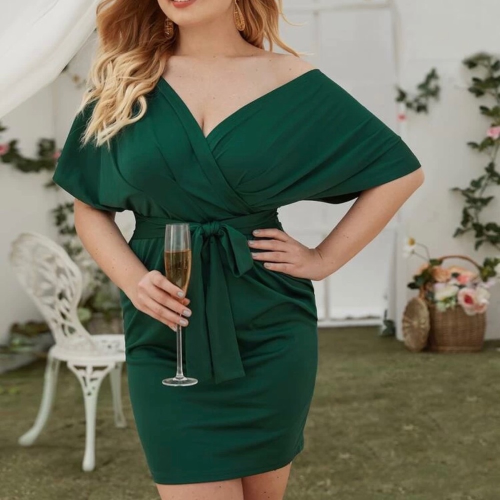 Green Wrap Dress
